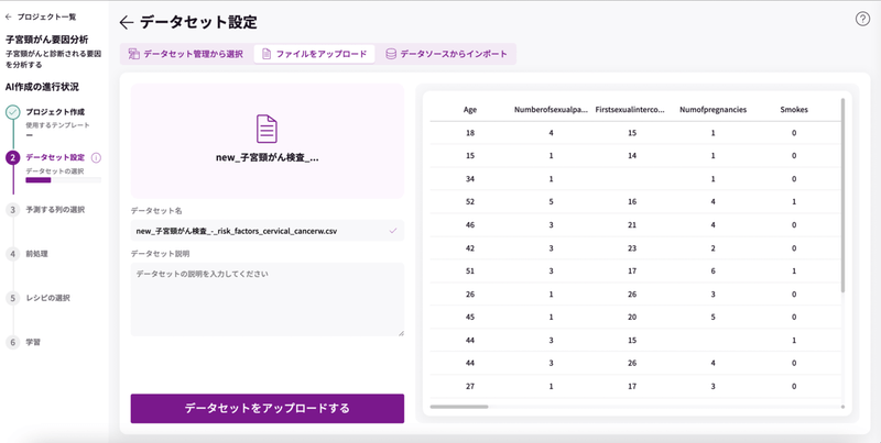 MatrixFlow 子宮頸がんリスク分析