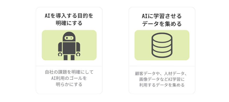 AIを導入する前に確認すべき2つのポイント