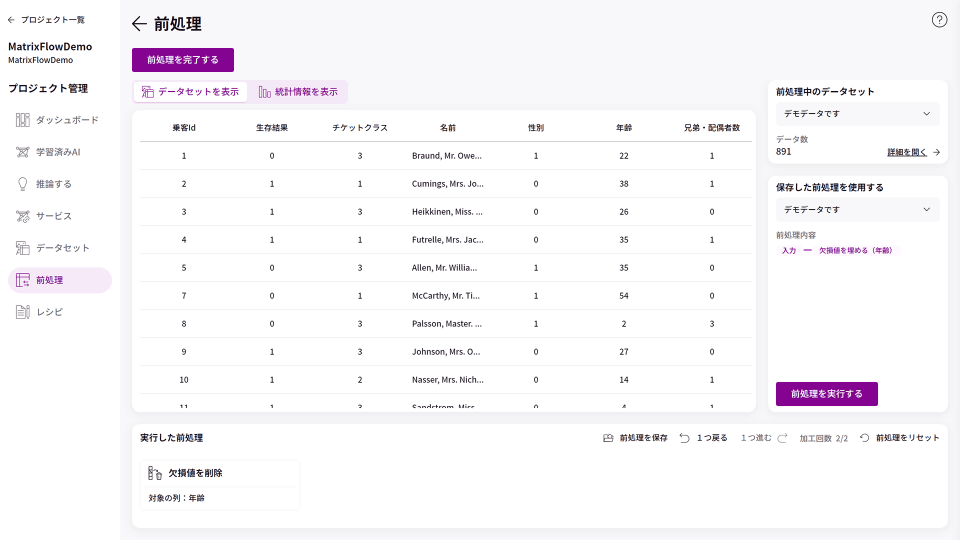 食品業界のためのAI活用プラットフォーム MatrixFlow