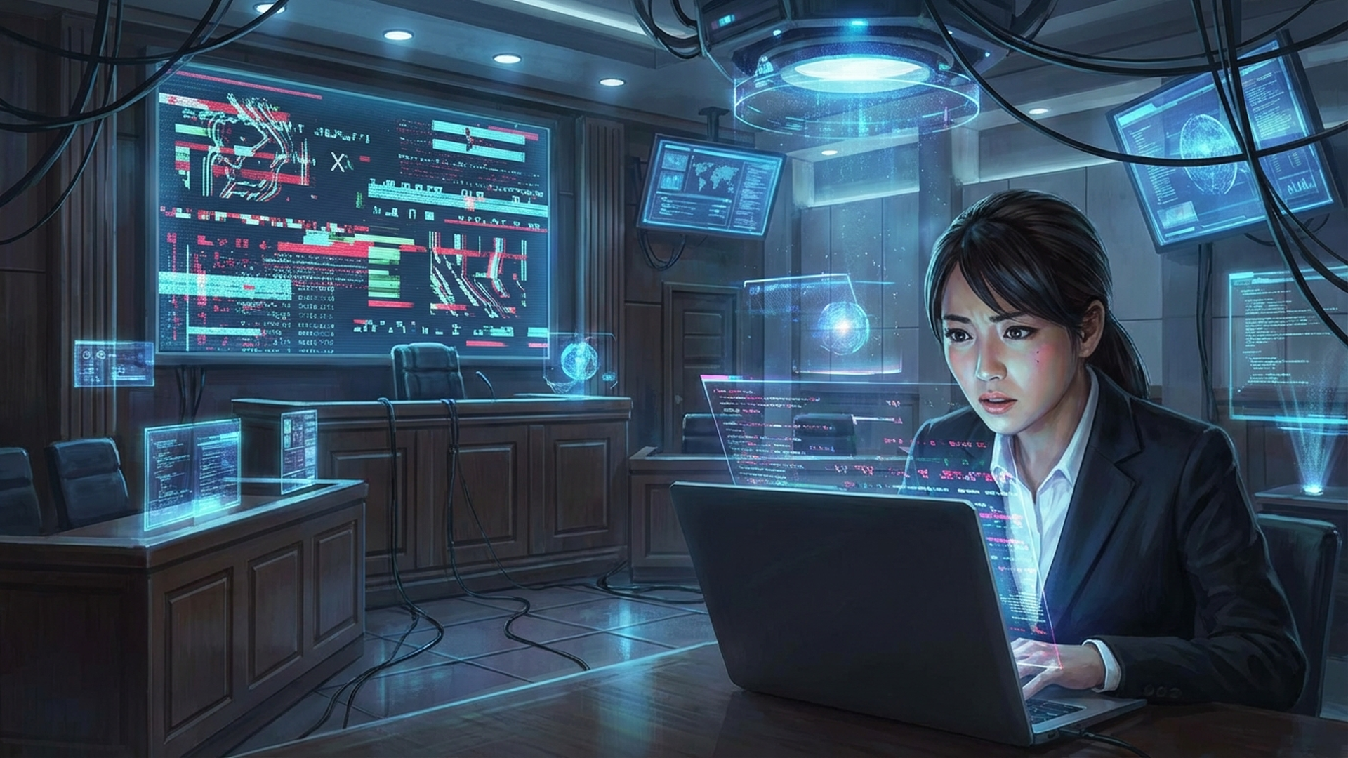 AIハルシネーションと法律問題のイメージ