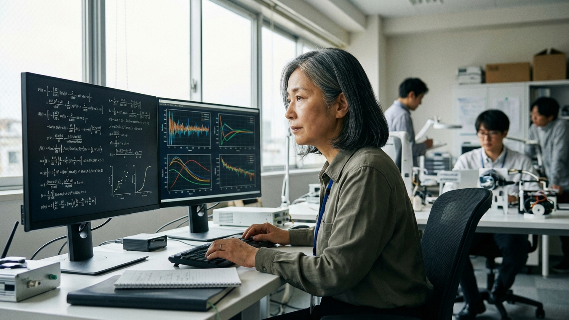 AIが数学の問題を解析する研究ラボ